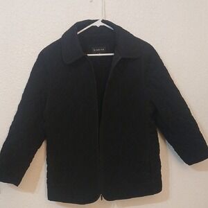 "Make Offer" Braetan Black Puffer Jacket with Full-Length Sleeves